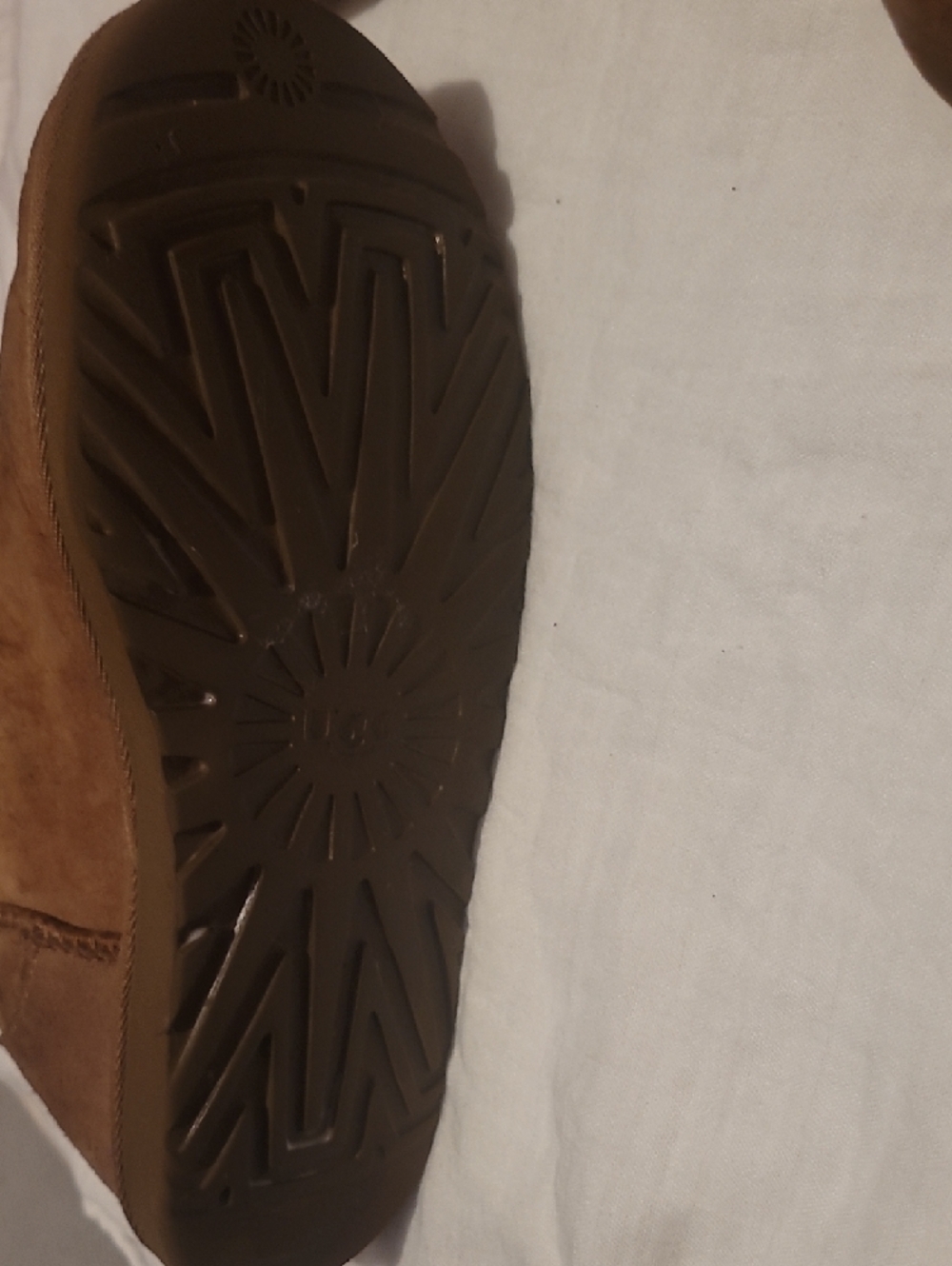 UGG Short Shearling-Lined Winter Boots - Chestnut - Picture 6 of 6